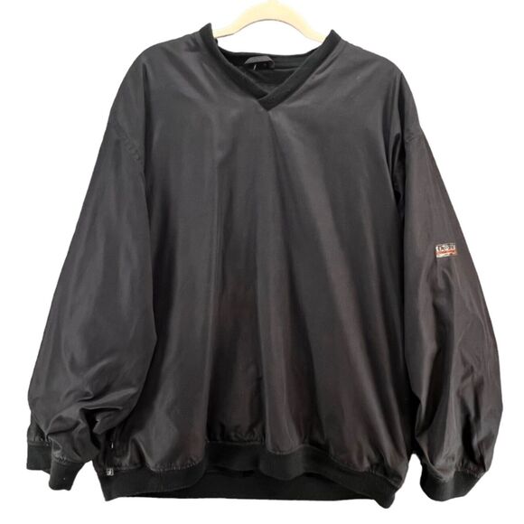 Izod XFG Extreme Pullover Men XL Black Performance Golf Windbreaker Outdoors - Picture 1 of 11